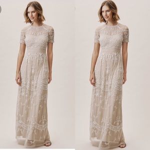 BHLDN Ruby Dress Beaded Gown